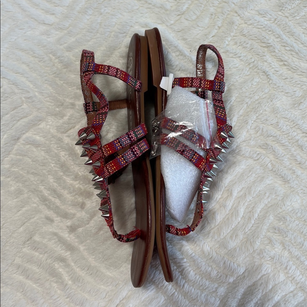 Jeffrey Campbell Johnny V Spike Sandals Studded Tribal Boho Size 9.5 NWT - Picture 11 of 11